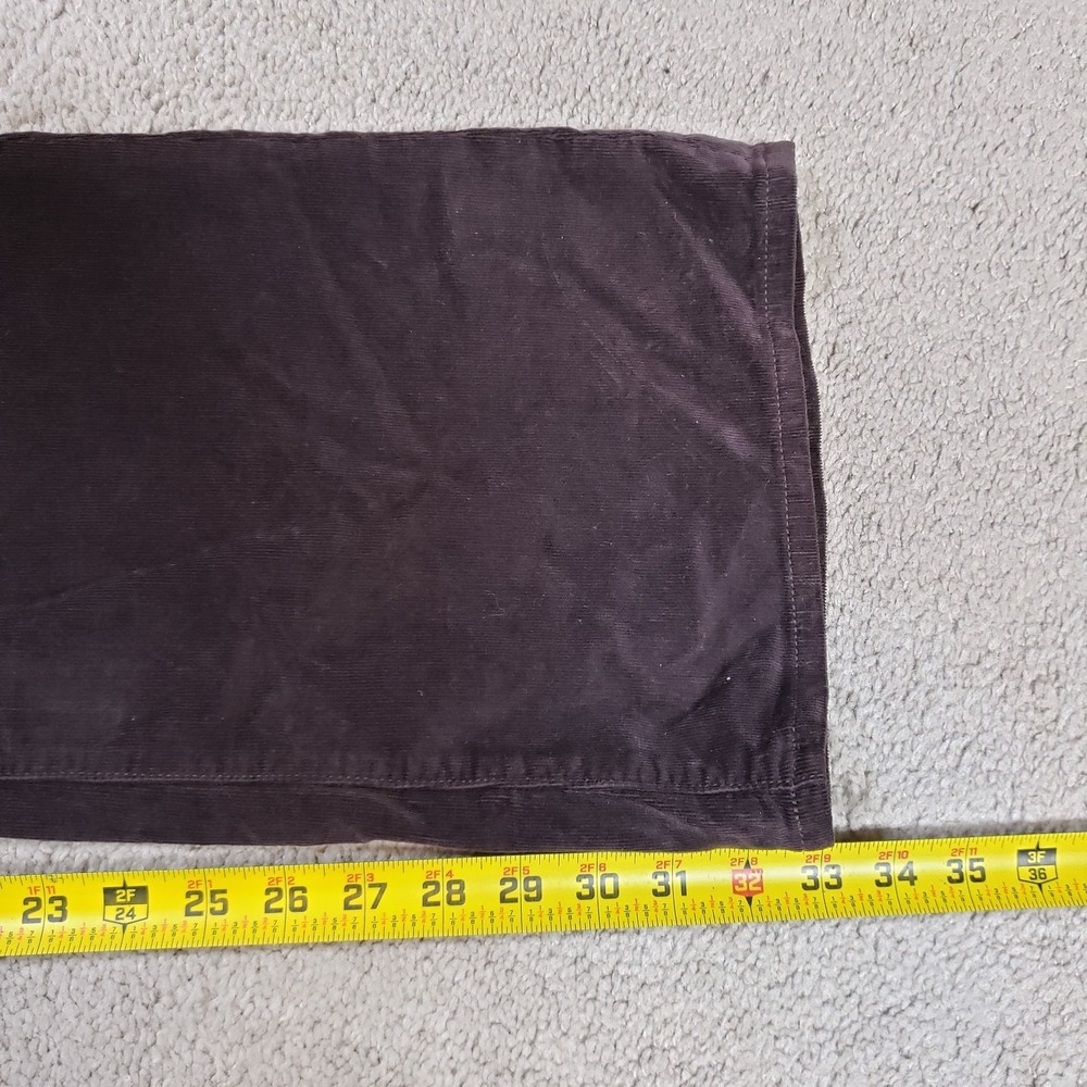 Veronica Beard Crosbie Wide Leg Corduroy High Rise Pants Womens 28 Brown USA - Picture 9 of 11